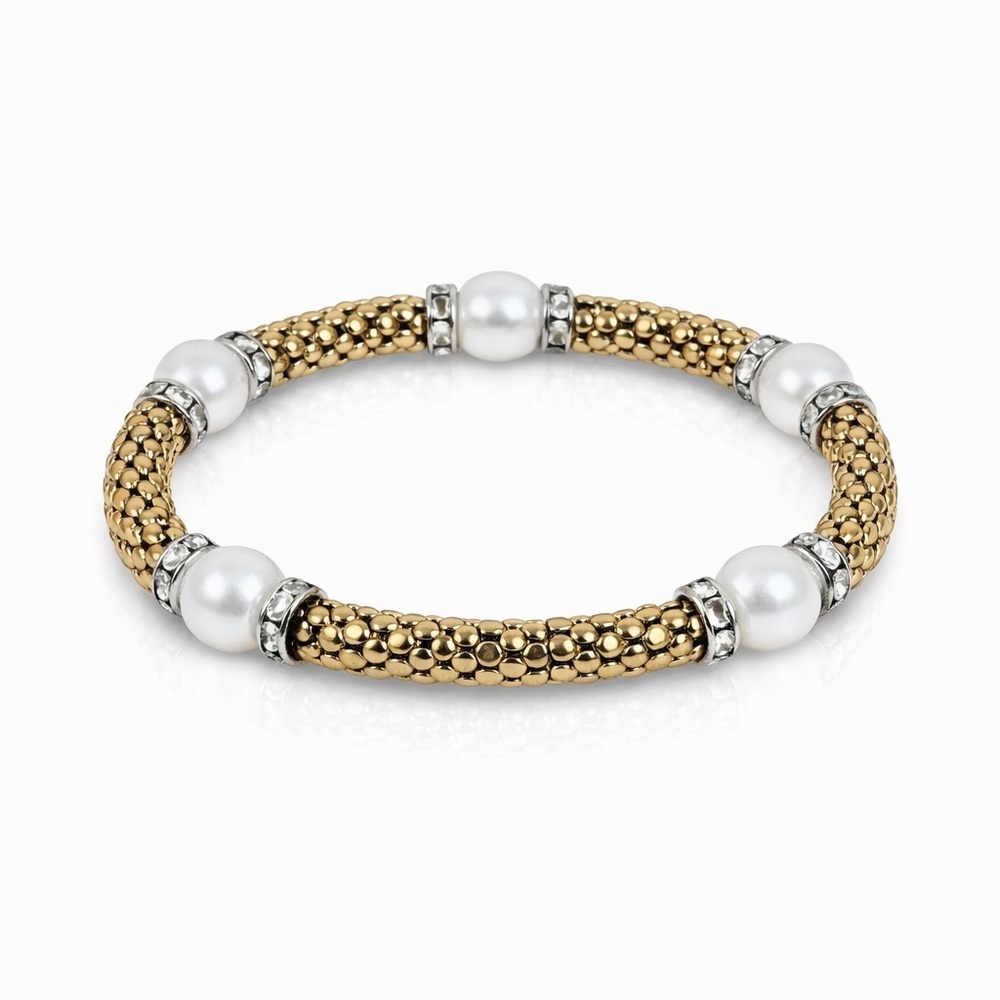 ⚜️ Gold and Silver Beaded Bracelet